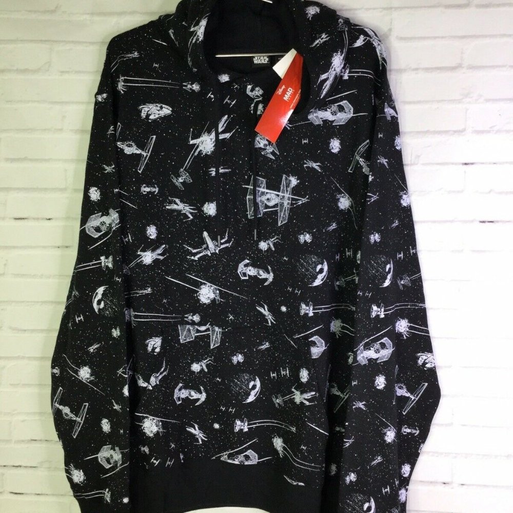 Star Wars Tie Fighter Pod Ships Print Hoodie 2XL